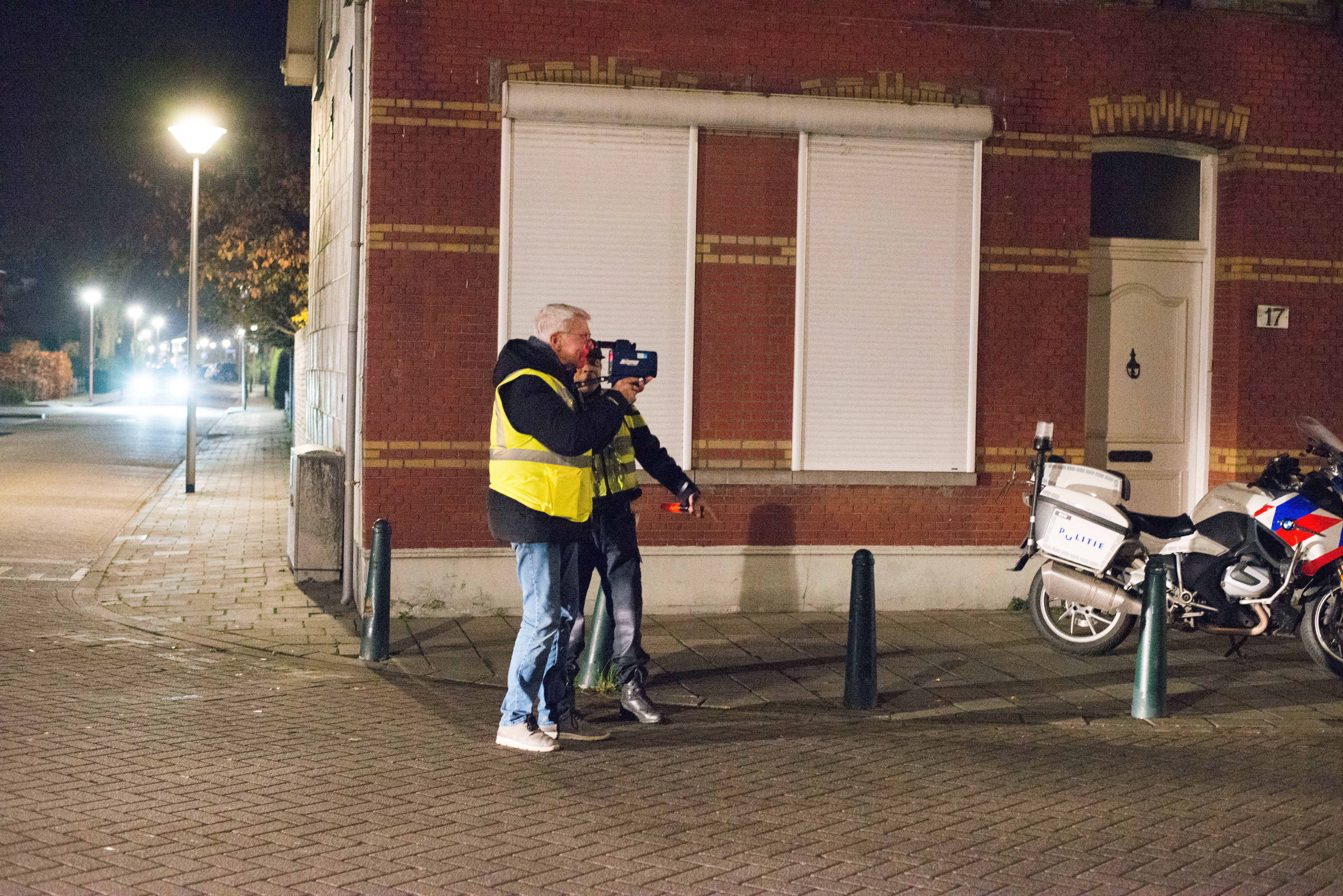 Snelheid meten met de Laser gun in Dilteloord